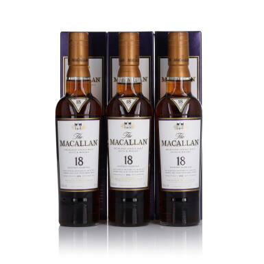 View full screen - View 1 of Lot 38. The Macallan 18 Year Old 43.0 abv 1991 (3 BT 37cl).