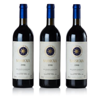View full screen - View 1 of Lot 447. Sassicaia 1998 (3 BT).