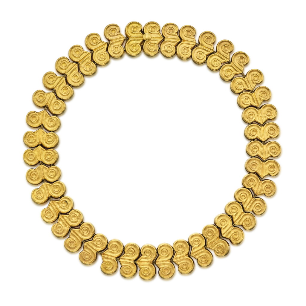 View full screen - View 1 of Lot 591. Gold Necklace.