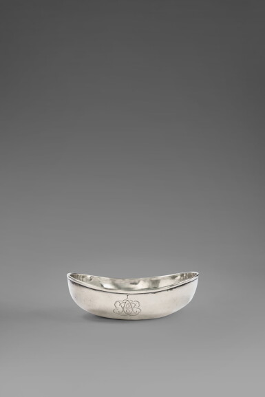 View full screen - View 1 of Lot 527. A Louis XV Silver Boat-Form Hunting Cup, Antoine Negret II, Clermont-Ferrand, Circa 1725.