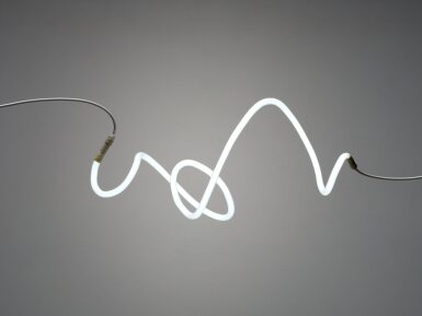 View full screen - View 1 of Lot 18. Struttura ad elemento di neon.