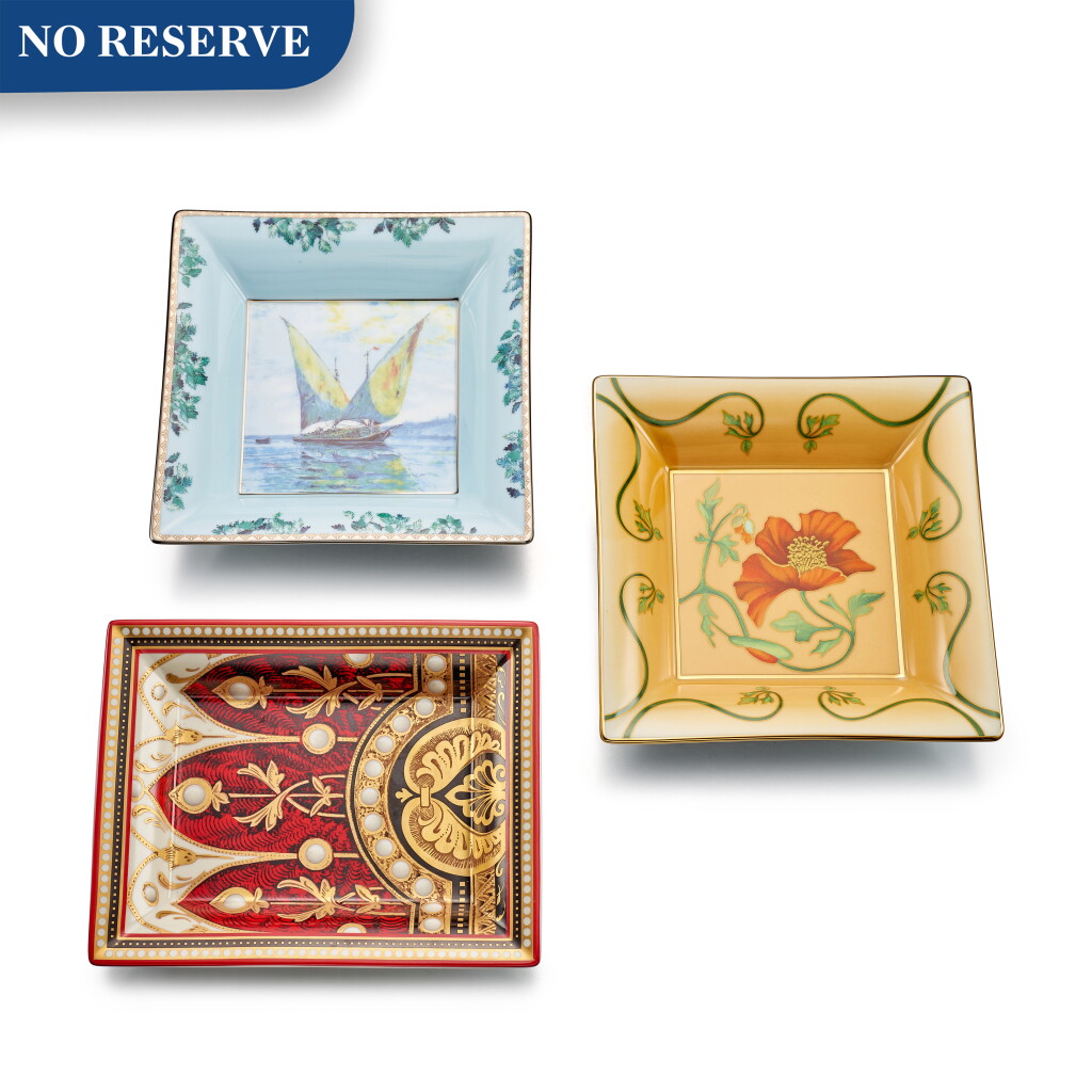 View full screen - View 1 of Lot 8083. PATEK PHILIPPE | PORCELAINE DE LIMOGES A GROUP OF THREE COMMEMORATIVE LIMOGE PORCELAIN AND ENAMEL DISHES, CIRCA 2006, 2013 AND 2015.