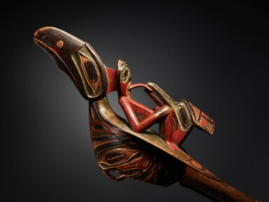 View full screen - View 1 of Lot 68. Tsimshian Raven Rattle.