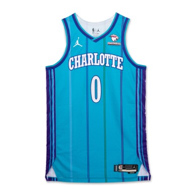View full screen - View 1 of Lot 155. Miles Bridges Charlotte Hornets 2023-2024 Game Worn Classic Edition Jersey .