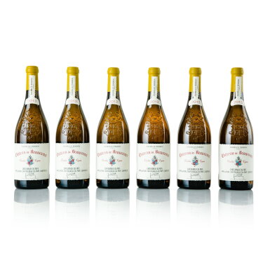 View full screen - View 1 of Lot 340. Château de Beaucastel Blanc, Vieilles Vignes 2013 (6 BT).