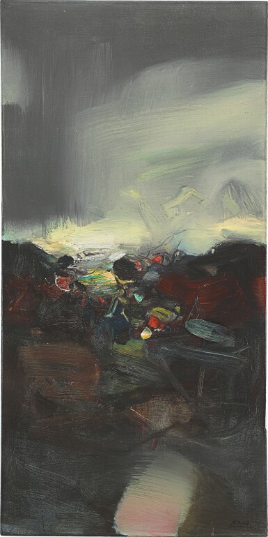 View full screen - View 1 of Lot 751. Chu Teh-Chun 朱德群 | No. 537 第537號構圖.