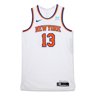 View full screen - View 1 of Lot 57. Evan Fournier ‘Christmas Day’ New York Knicks 2023-2024 Game Worn Association Edition Jersey .