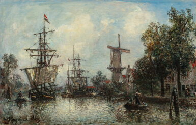 View full screen - View 1 of Lot 55. Rotterdam's Harbour | Le port de Rotterdam.