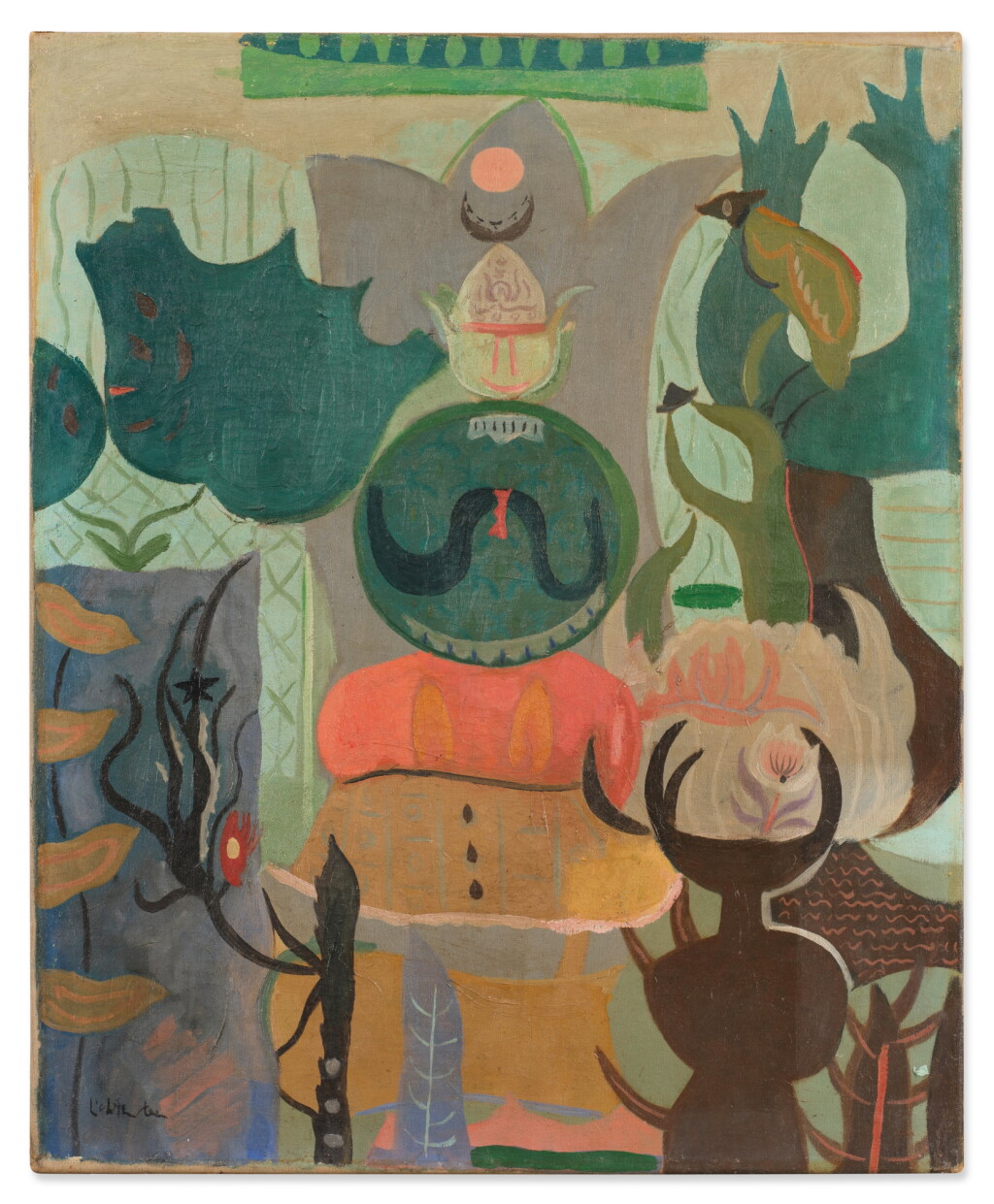 View full screen - View 1 of Lot 232. Figure in Garden.