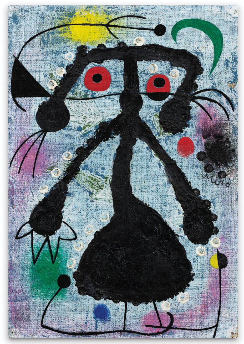 View full screen - View 1 of Lot 4. JOAN MIRÓ | LES TENDRESSES DE LA LUEUR DE LA LUNE À L’AUBE CROISÉE PAR UN BEL OISEAU.