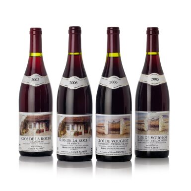View full screen - View 1 of Lot 8396. Clos de Vougeot, Cuvée Vieilles Vignes 2005 Gerard Raphet (6 BT).