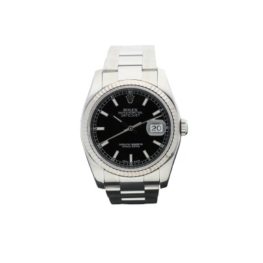 View full screen - View 1 of Lot 452. ROLEX | REFERENCE 116234 DATEJUST A STAINLESS STEEL AUTOMATIC WRISTWATCH WITH DATE AND BRACELET, CIRCA 2015.