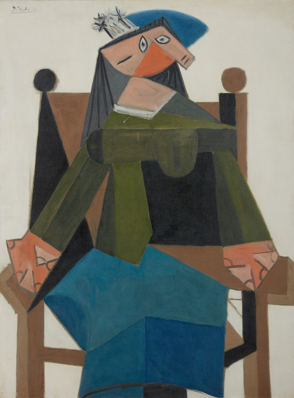 View full screen - View 1 of Lot 120. Femme assise dans un fauteuil |《扶手椅上的女子坐像》.