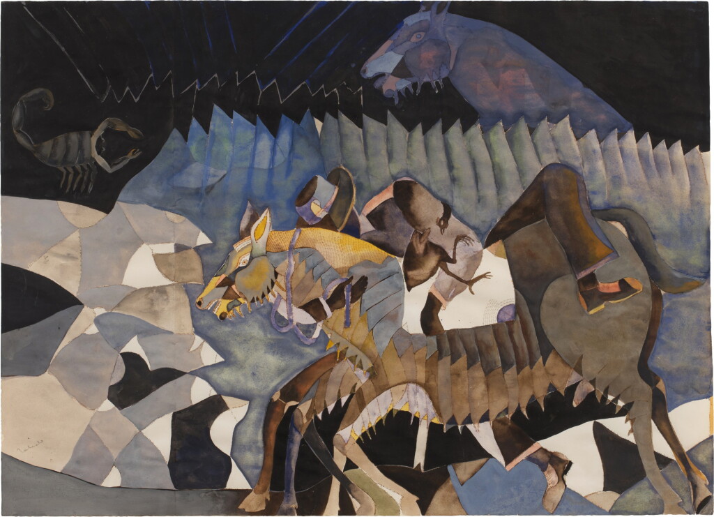 View full screen - View 1 of Lot 713. Caballo en la noche.