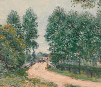 View full screen - View 1 of Lot 140. La Chemin de Saint-Mammès, le matin.