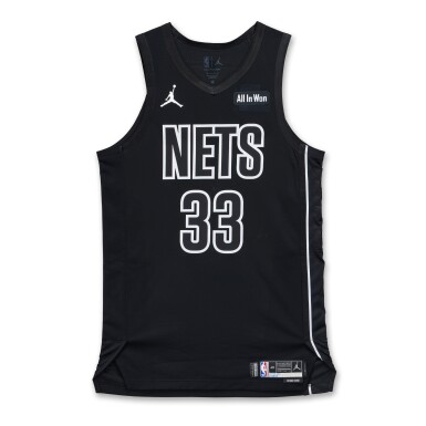 View full screen - View 1 of Lot 50. Nic Claxton Brooklyn Nets 2025-2026 Emirates NBA Cup Game Worn Statement Edition Jersey .