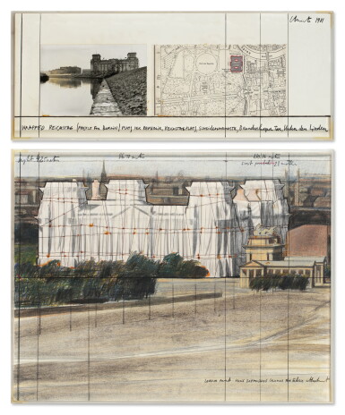 View full screen - View 1 of Lot 159. Wrapped Reichstag (Project for Berlin).