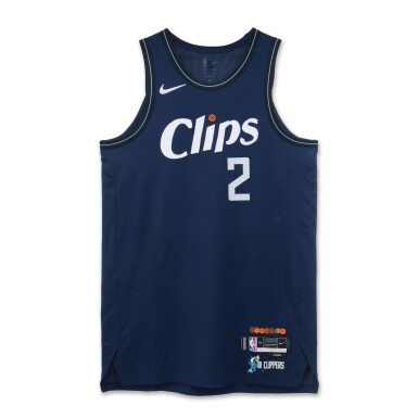 View full screen - View 1 of Lot 88. Kawhi Leonard Los Angeles Clippers 2023-2024 Game Worn City Edition Jersey.
