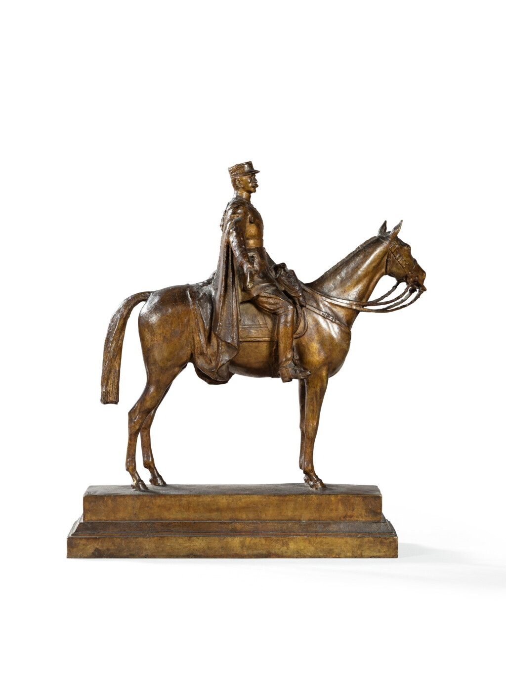 View full screen - View 1 of Lot 238. Maréchal Liautey on horseback | Maréchal Liautey à cheval.