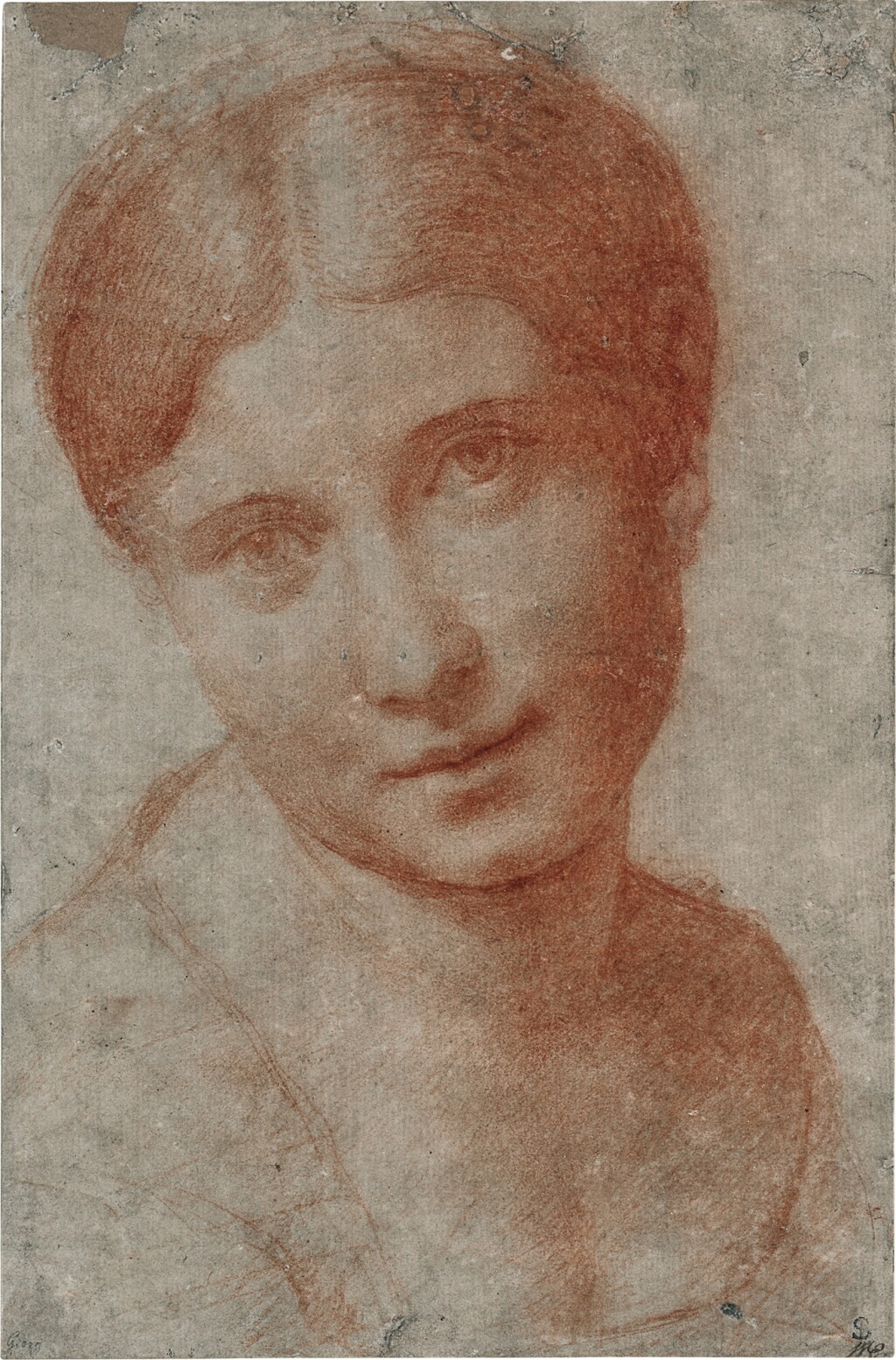 View full screen - View 1 of Lot 7. Portrait of a Woman, with her head tilted to the left.