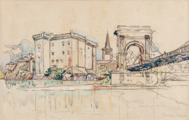 View full screen - View 1 of Lot 133. Tarascon, le pont.