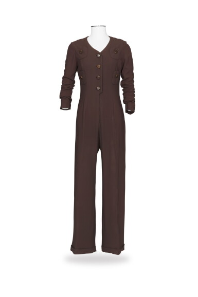 View full screen - View 1 of Lot 81. Balestra, circa 1972, Crepe jumpsuit | combinaison pantalon en crêpe.