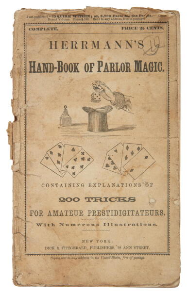 View full screen - View 1 of Lot 307. Herrmann, Carl | A pamphlet "containing explanations of 200 tricks for amateur prestidigitateurs".