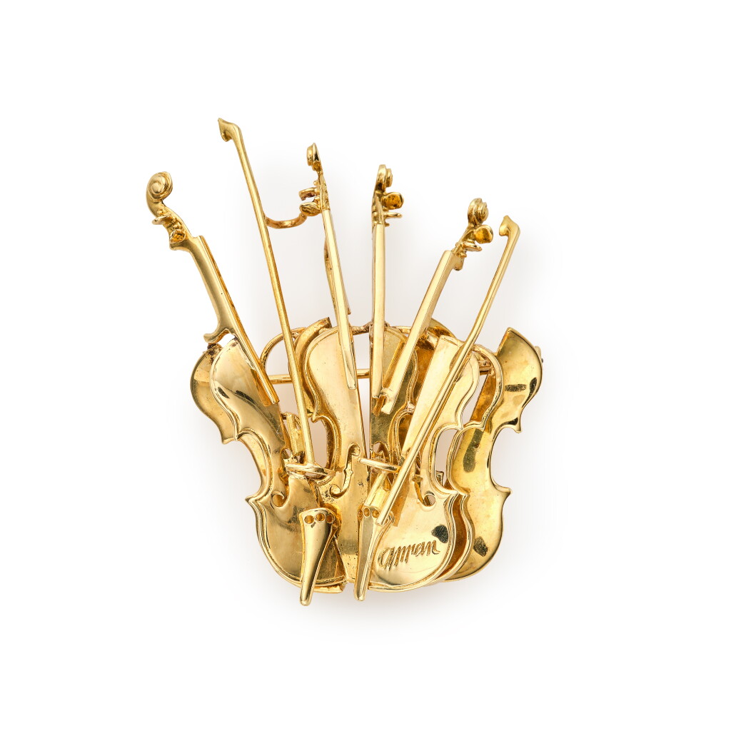 View full screen - View 1 of Lot 31. Violin Brooch.