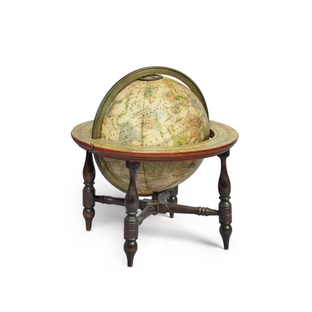 View full screen - View 1 of Lot 128. An Early Victorian Scottish Six-Inch Celestial Globe by Kirkwood & Son, Edinburgh, Mid-19th Century.