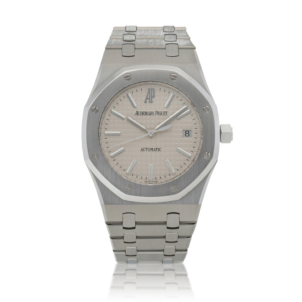 View full screen - View 1 of Lot 64. Royal Oak, Ref. 15300 Stainless steel wristwatch with date and bracelet Circa 2011.
