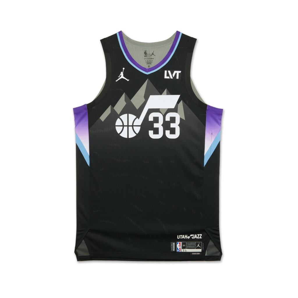 View full screen - View 1 of Lot 222. Johnny Juzang Utah Jazz 2024-2025 Game Worn Statement Edition Jersey .