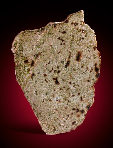 View full screen - View 1 of Lot 133. Al Bir Lahlou 101 — A New, Exotic Ungrouped Achondrite — The Sole Representative Of A Previously Unknown Asteroid.