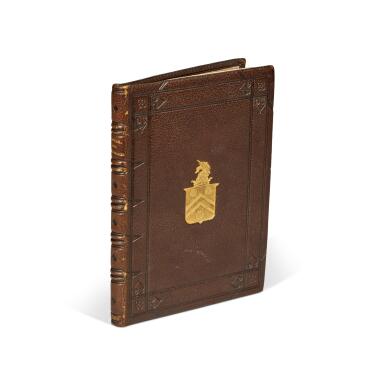 View full screen - View 1 of Lot 3. Roger Ascham | The Schoolemaster, 1589, nineteenth-century armorial morocco, the Berland copy.