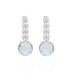PAIR OF ROCK CRYSTAL AND DIAMOND EARRINGS, MICHELE DELLA VALLE
