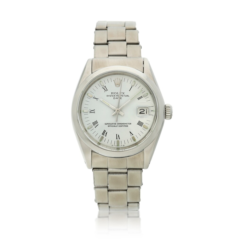 View full screen - View 1 of Lot 1. Reference 1500 Date, A stainless steel automatic wristwatch with date, Circa 1969.