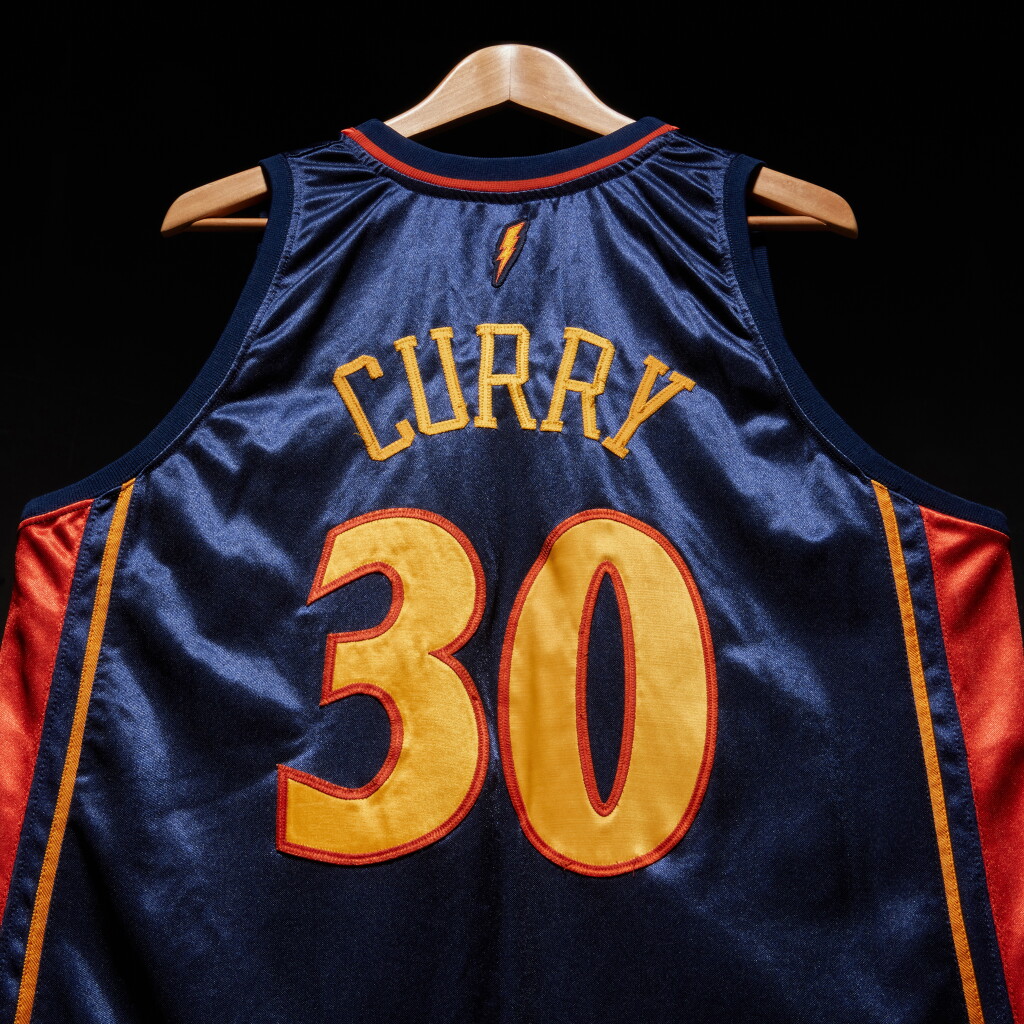 View full screen - View 1 of Lot 3. Stephen Curry 'First Three Pointer' Rookie Season 2009-2010 Golden State Warriors Game Worn Jersey | Matched to 25 Games | Worn in Curry's First Road Game and Second NBA Game.