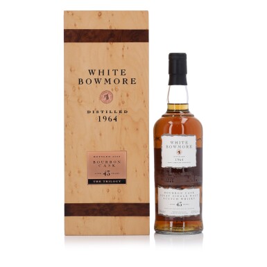 View full screen - View 1 of Lot 129. Bowmore White Bourbon Cask 43 Year Old 42.8 abv 1964 (1 Bottle 70cl).