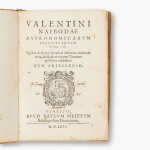 Nabod, Valentin | Astronomicarum institutionum libri iii, Venice, 1580, first edition, early vellum