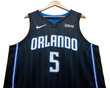 View full screen - View 1 of Lot 74. Paolo Banchero Orlando Magic 2023-2024 Game Worn Icon Edition Jersey .