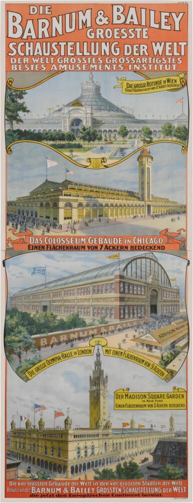 View full screen - View 1 of Lot 54. Barnum & Bailey Circus | The biggest show in the biggest venues in the biggest cities in the world.