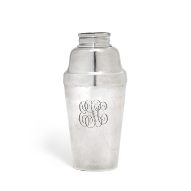 View full screen - View 1 of Lot 88. An American silver patent cocktail shaker, Tiffany & Co., New York, early 20th century.