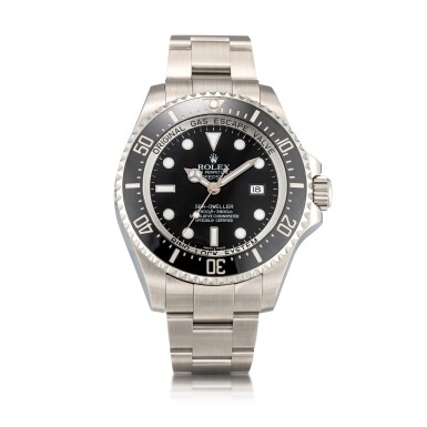 View full screen - View 1 of Lot 8033. Rolex | Sea-Dweller Deepsea, Reference 116660, A stainless steel wristwatch with date and bracelet, Circa 2010 | 勞力士 | Sea-Dweller Deepsea 型號116660 精鋼鏈帶腕錶,備日期顯示,約2010年製.