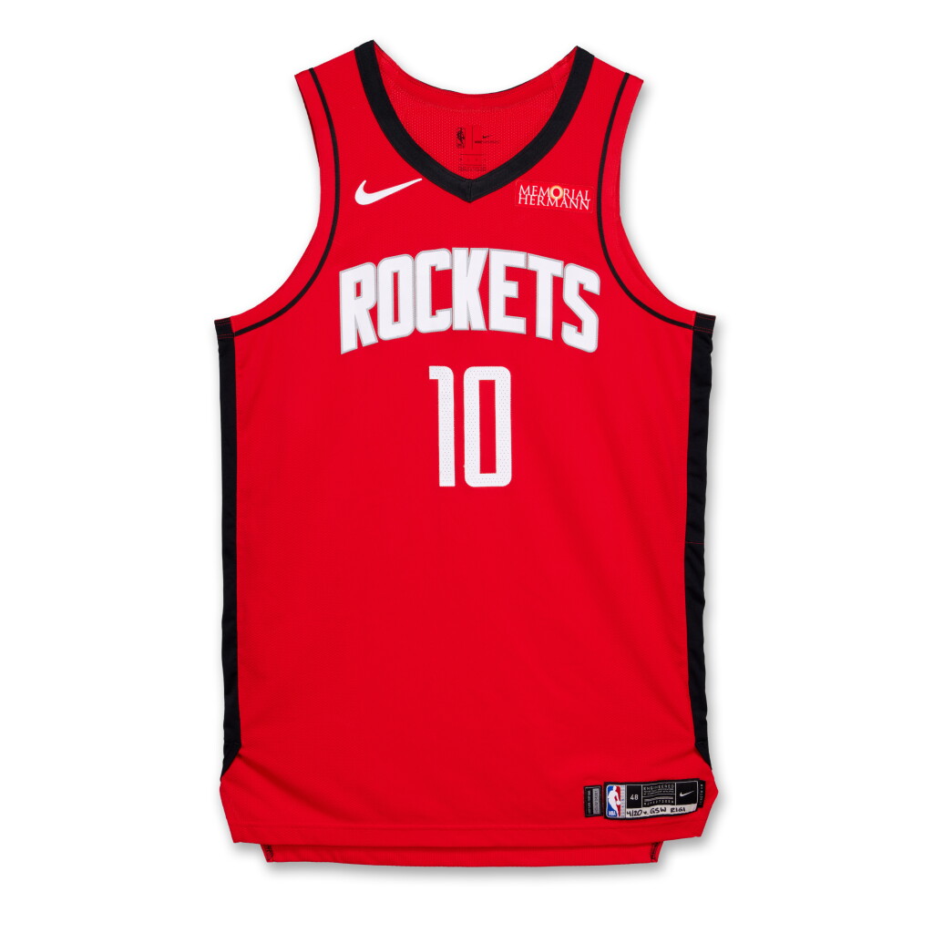 View full screen - View 1 of Lot 106. Jabari Smith Jr. Houston Rockets 2025 NBA Playoffs Western Conference Round 1 Game Worn Icon Edition Jersey | Game 1 | Matched to 1 Playoff Game | 1 Regular Season Game.