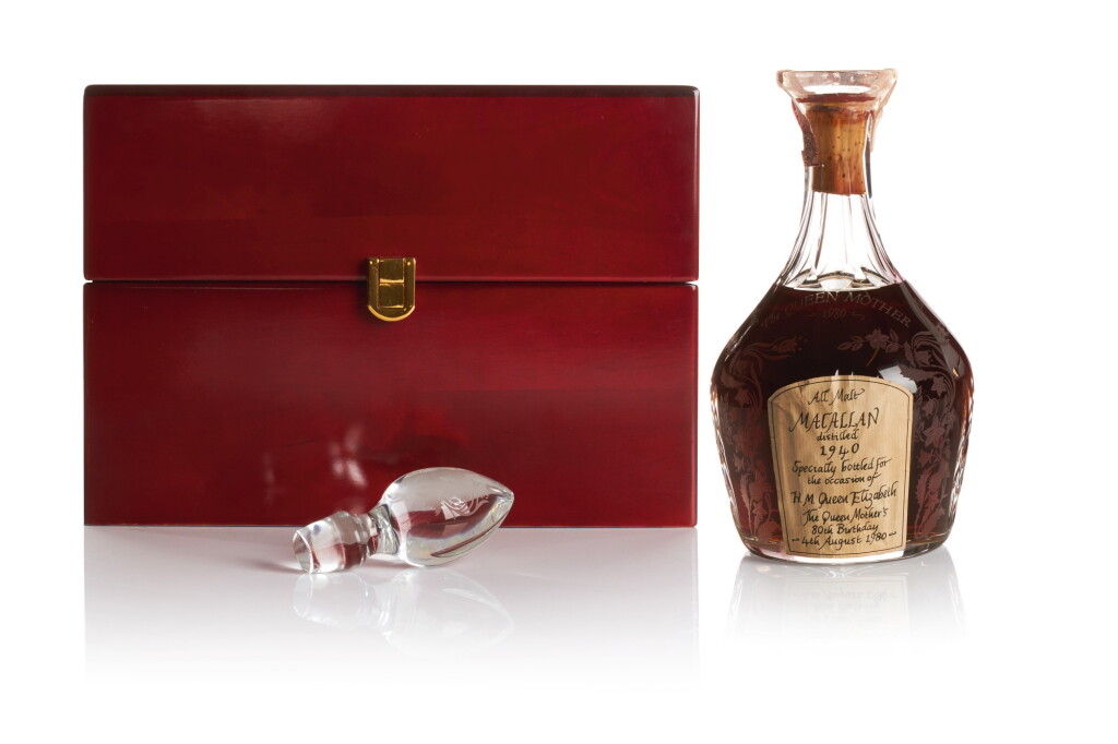 View full screen - View 1 of Lot 175. THE MACALLAN THE QUEEN MOTHER’S 80TH BIRTHDAY 40.0 ABV 1940 .