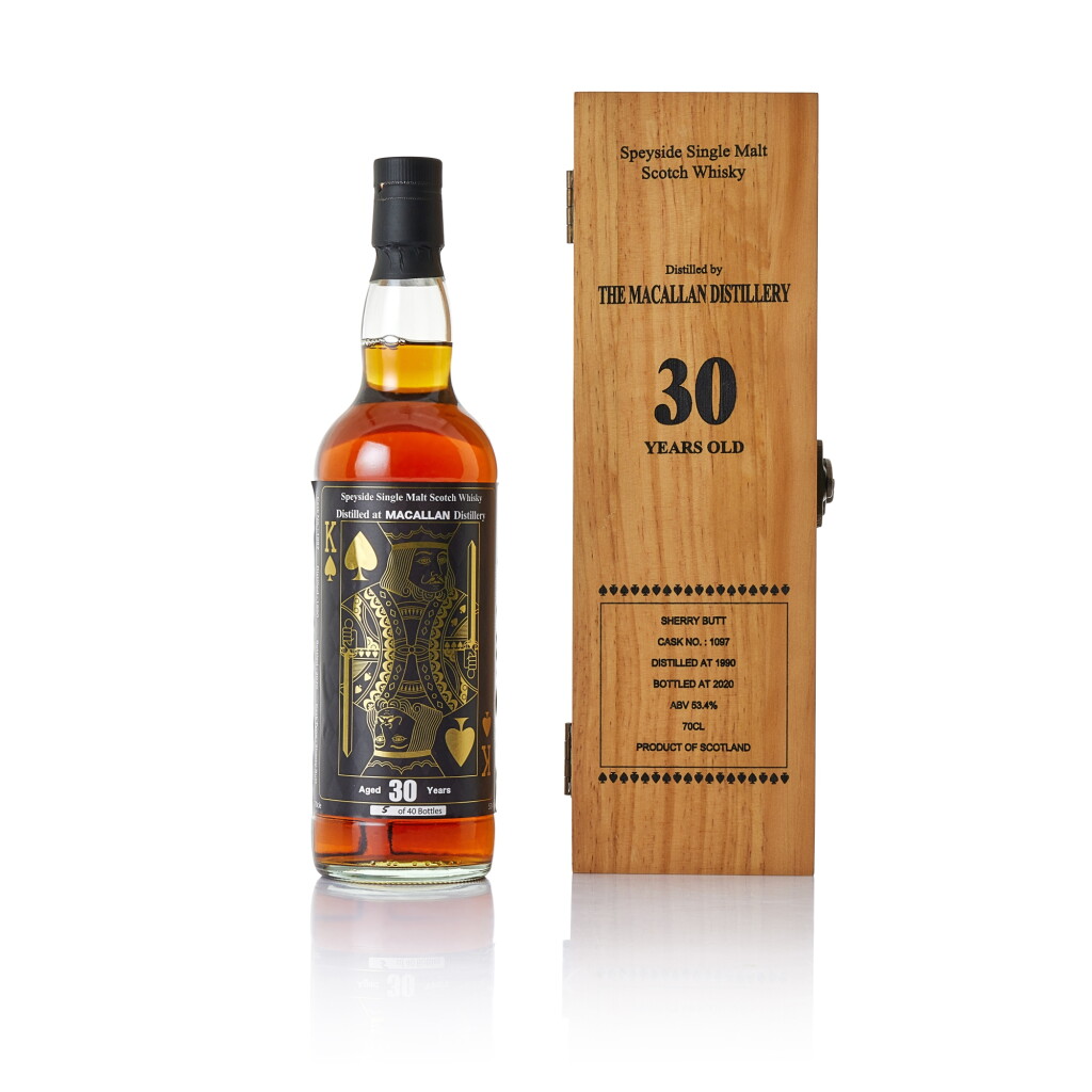 View full screen - View 1 of Lot 8173. Macallan 30 Year Old Cask #1097 for Kings Wine Cellar 53.4 abv NV (1 BT70).