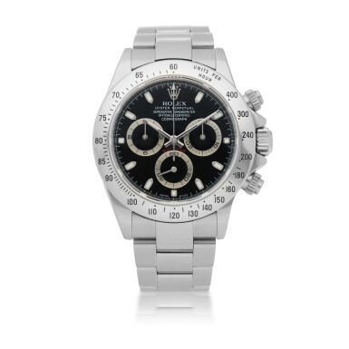 View full screen - View 1 of Lot 911. ROLEX | DAYTONA, REF 116520 STAINLESS STEEL CHRONOGRAPH WRISTWATCH WITH BRACELET CIRCA 2003.