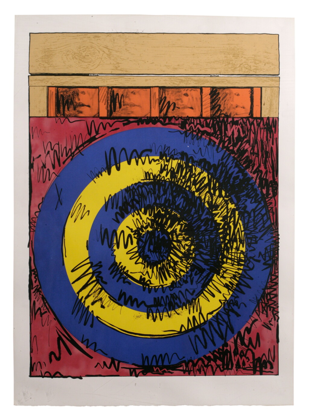 View full screen - View 1 of Lot 155. Target with Four Faces (ULAE 55).