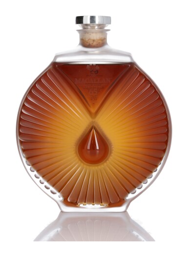 View full screen - View 1 of Lot 1. The Macallan 65 Year Old in Lalique, Six Pillars, Sixth Edition 46.3 abv NV (1 Bottle 70cl).
