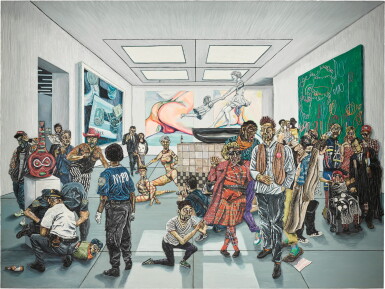 View full screen - View 1 of Lot 423. Plate 4, The Exhibition in New York.