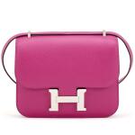 Rose Pourpre Epsom Mini Constance 18 Palladium Hardware, 2018